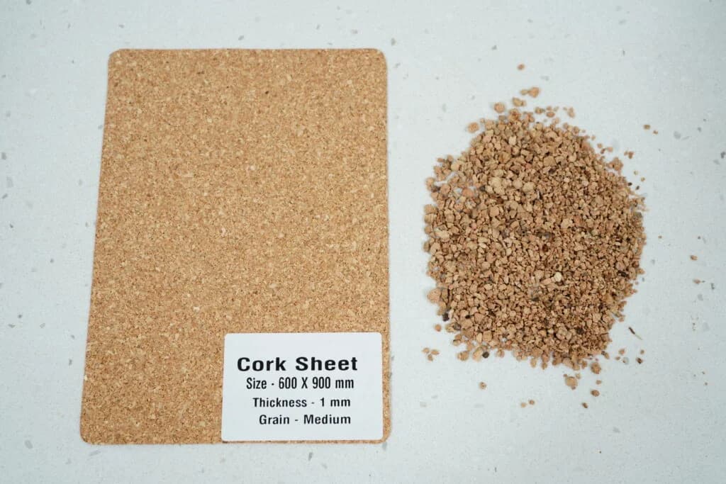1 mm Medium Grain Cork Sheet