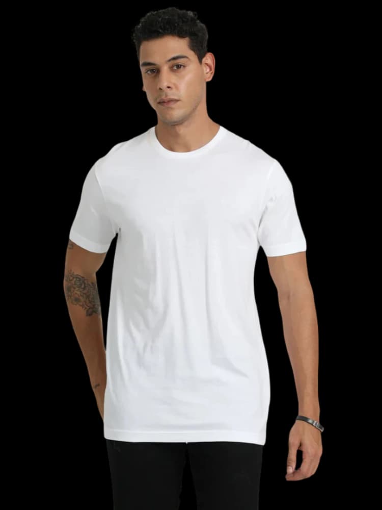 Round Neck Cotton T-shirt