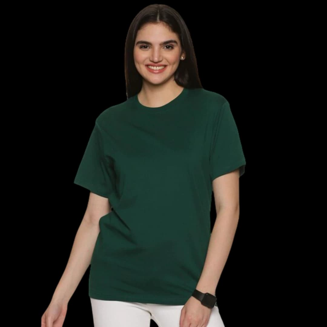 Forest Green Round Neck T-Shirt