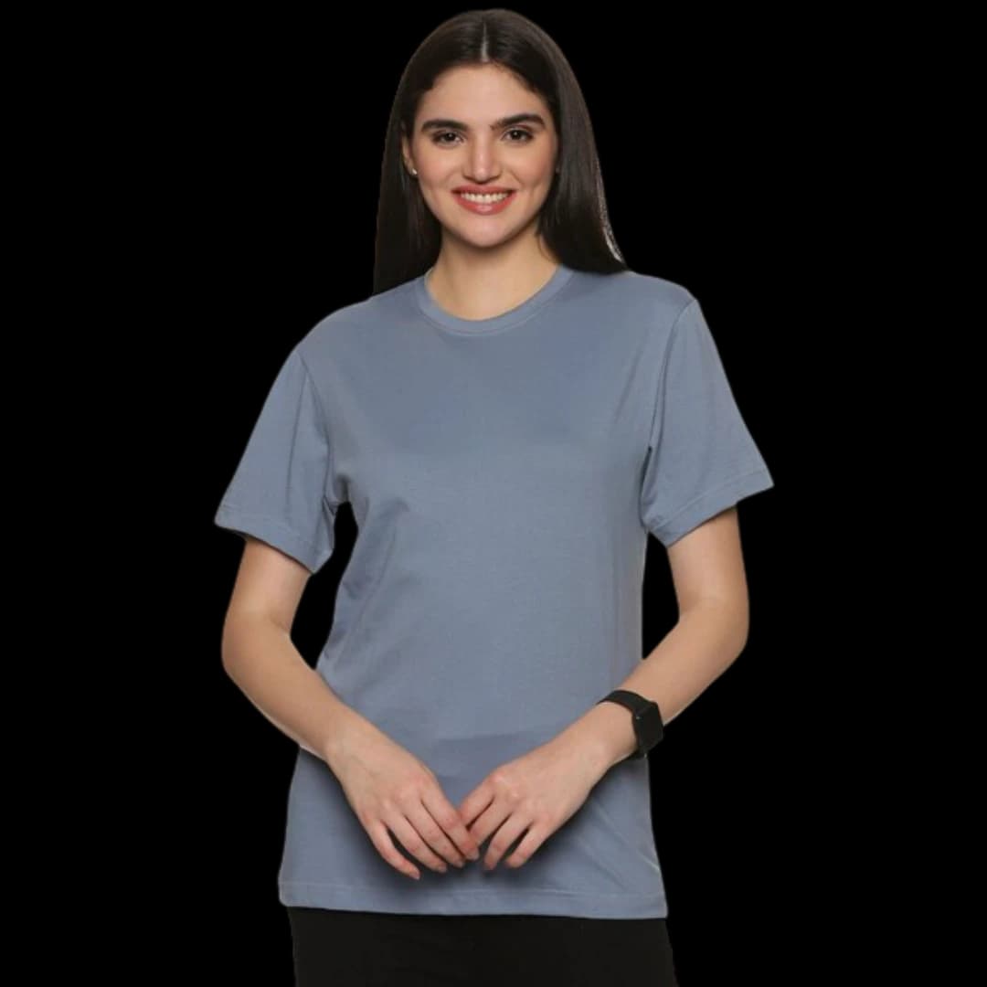 Light Grey Round Neck T-Shirt