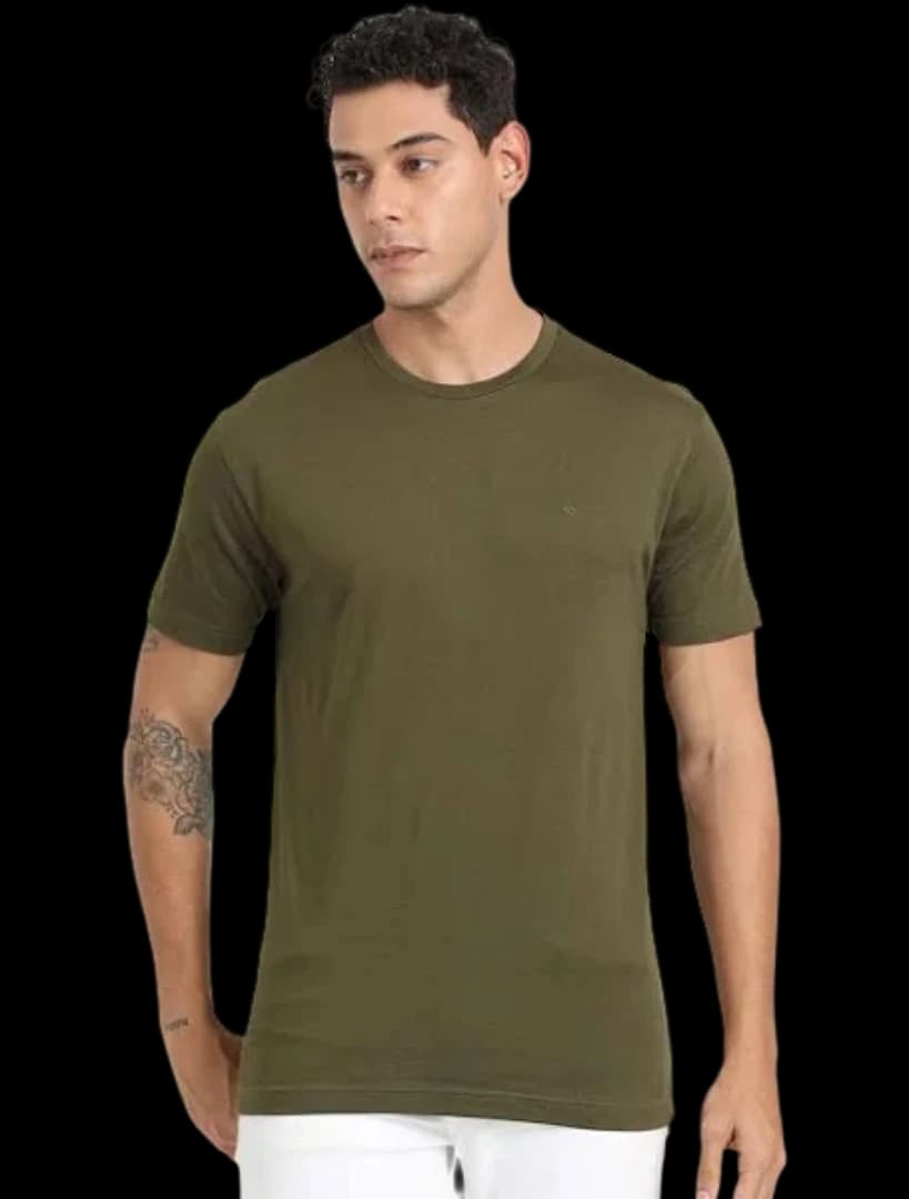 Olive Round Neck T-Shirt