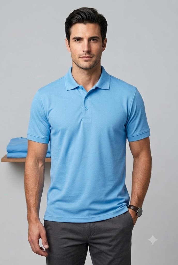 Sky Blue Polo T-Shirt