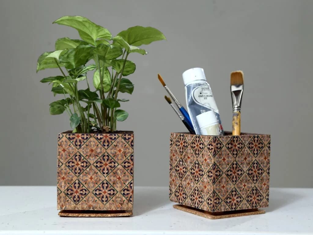 Cork Multicolored Planter