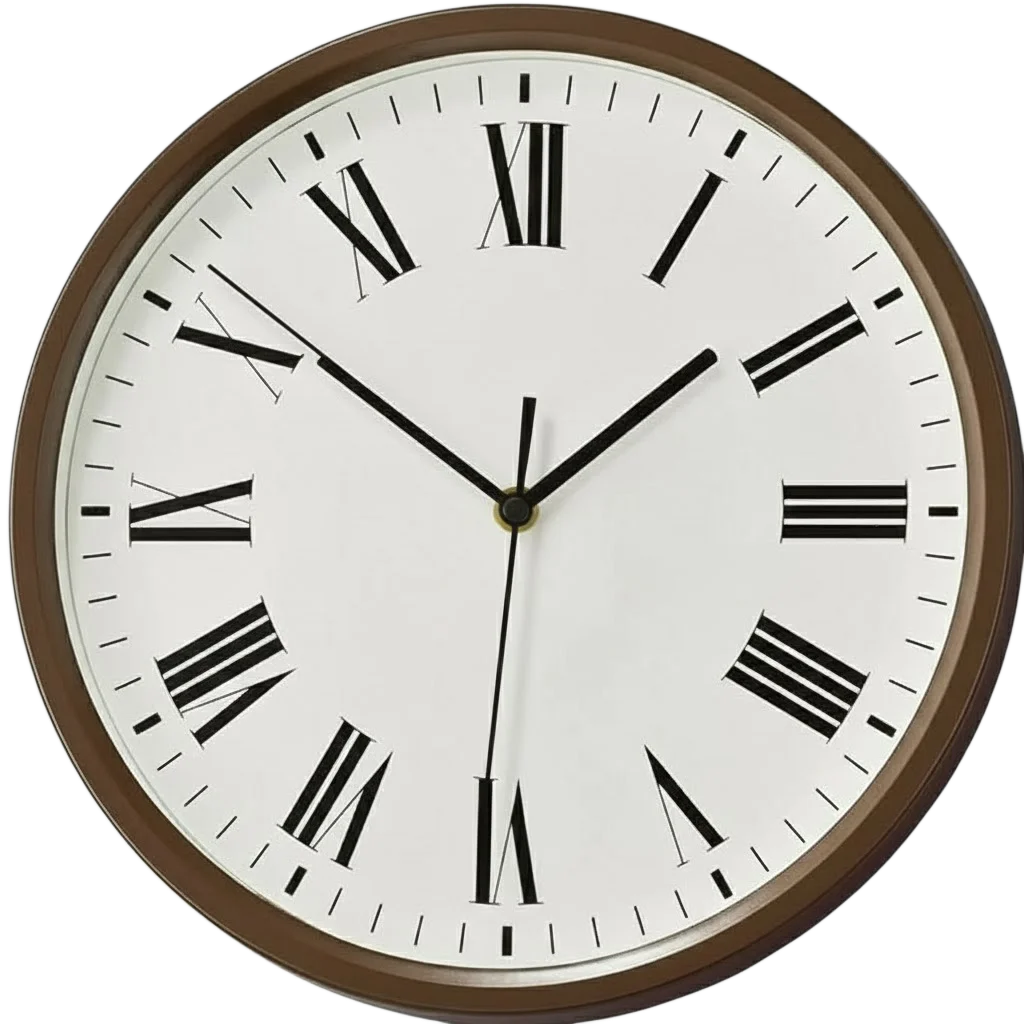 Square Clock Side View