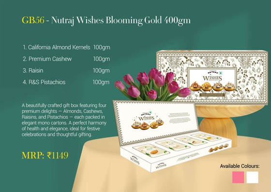 Nutraj Wishes Blooming Gold 400gm by Nutraj — Diwali 2026 catalogue, page 2