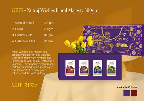 Nutraj Wishes Floral Majesty 600gm by Nutraj — Diwali 2026 catalogue, page 2