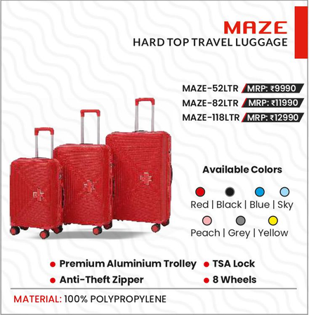 Swiss Military MAZE Hard Top Travel Luggage by Swiss Military — Diwali 2026 catalogue, page 12
