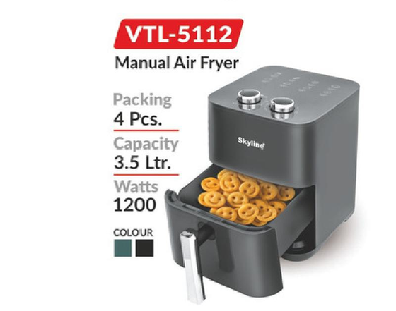 Skyline VTL-5112 Manual Air Fryer by Skyline — Diwali 2026 catalogue, page 15