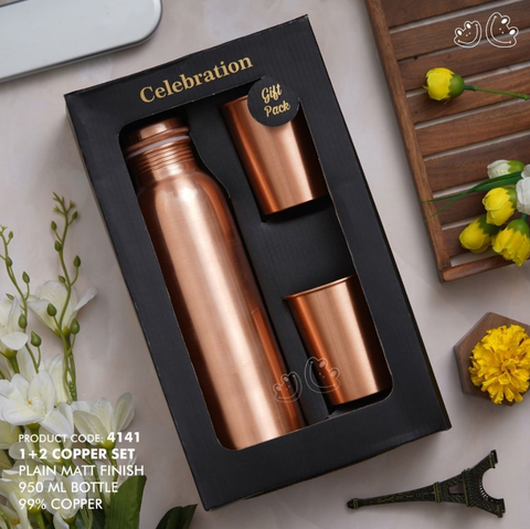 1+2 Copper Set — Plain Matt Finish — Diwali 2026 catalogue, page 19