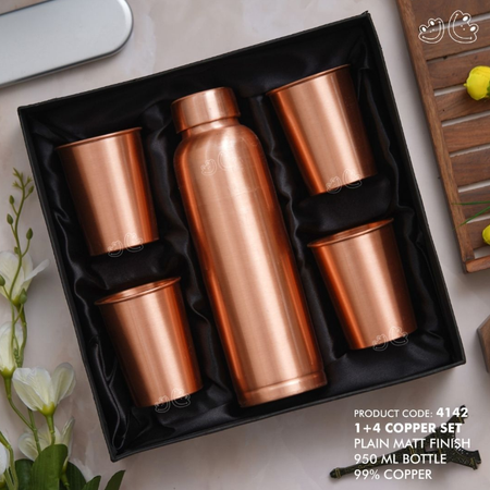1+4 Copper Set — Plain Matt Finish — Diwali 2026 catalogue, page 19